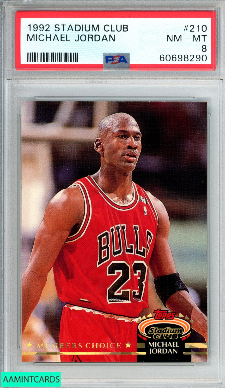 Michael Jordan  本 1996 HOOPS MICHAEL JORDAN #335 CHICAGO BULLS HOF PSA 8 NM-MT